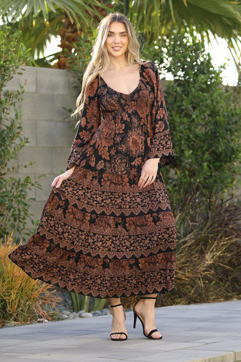 Autumn Aura Maxi Dress
