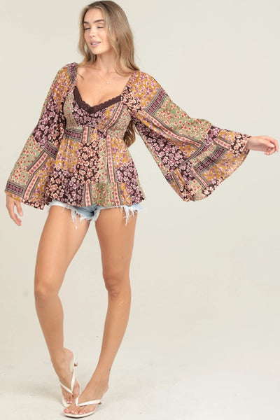 Festival Floral Top