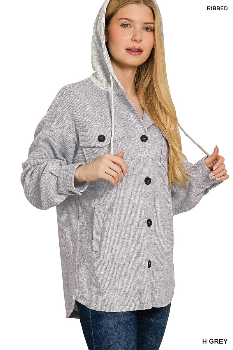 Soft Button Down Shacket