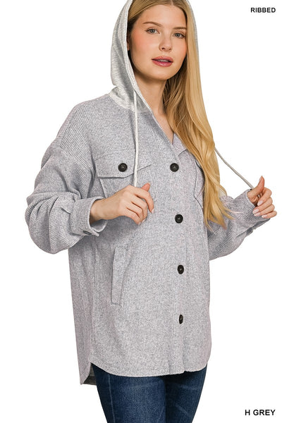 Soft Button Down Shacket