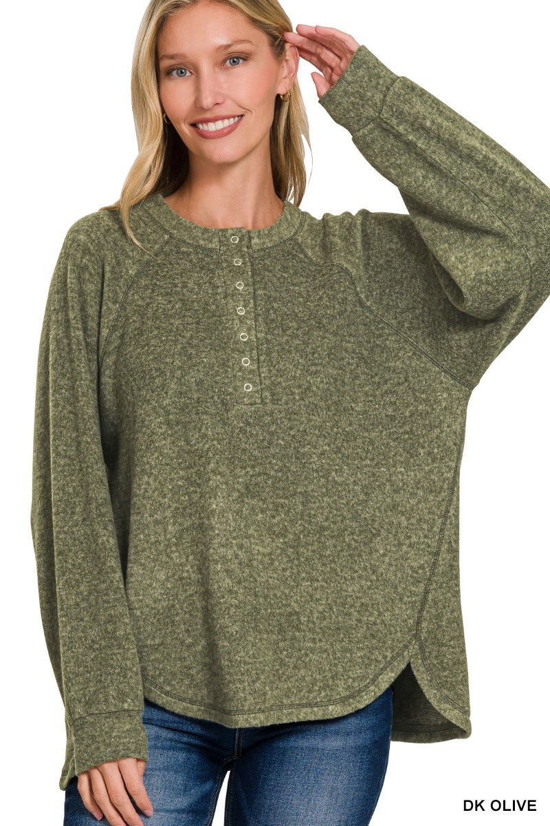 Fleece Teddy Button Sweater