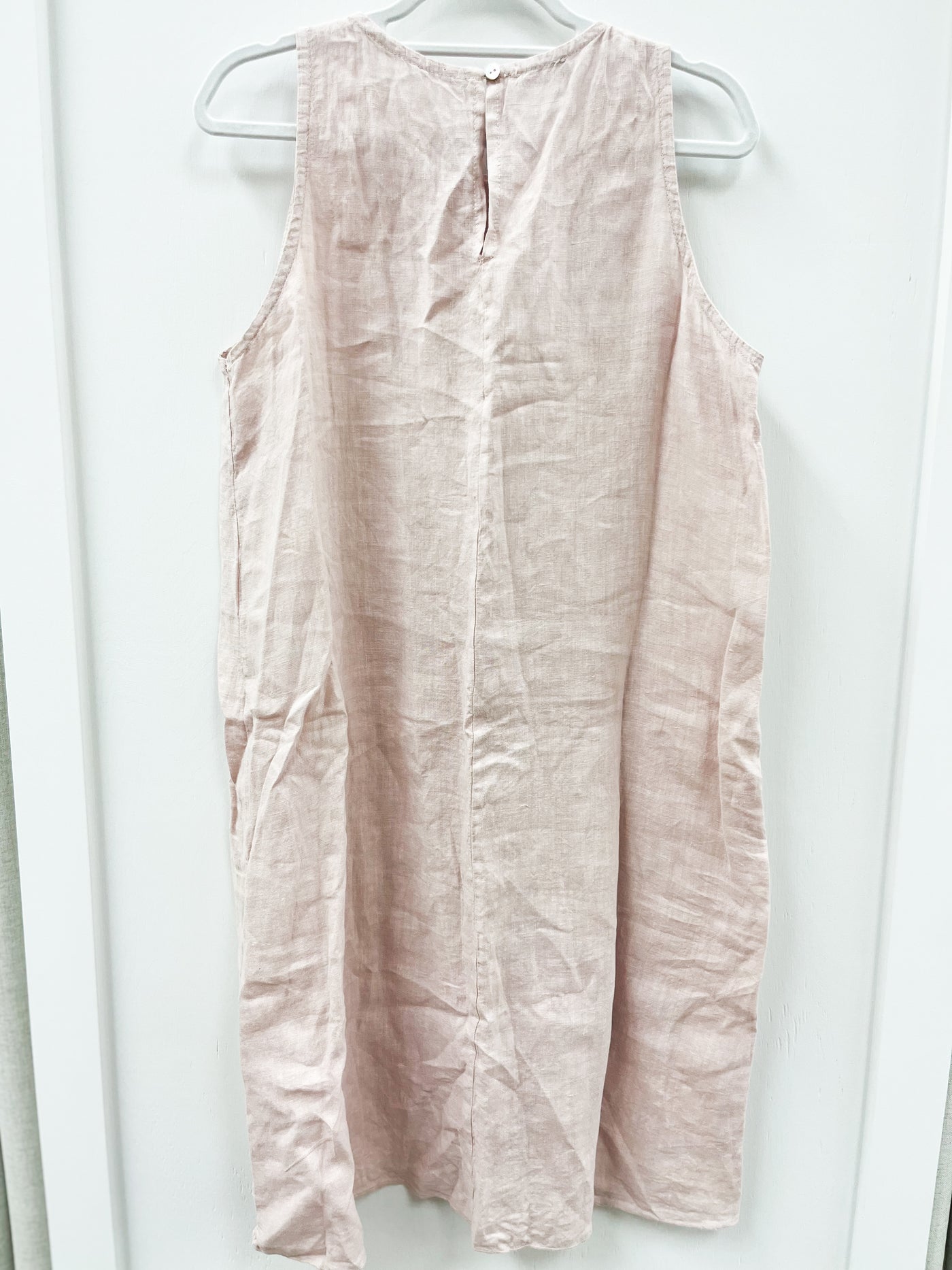 BELLAMBRA light pink linen dress