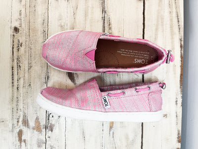 Kids TOMS pink shoes