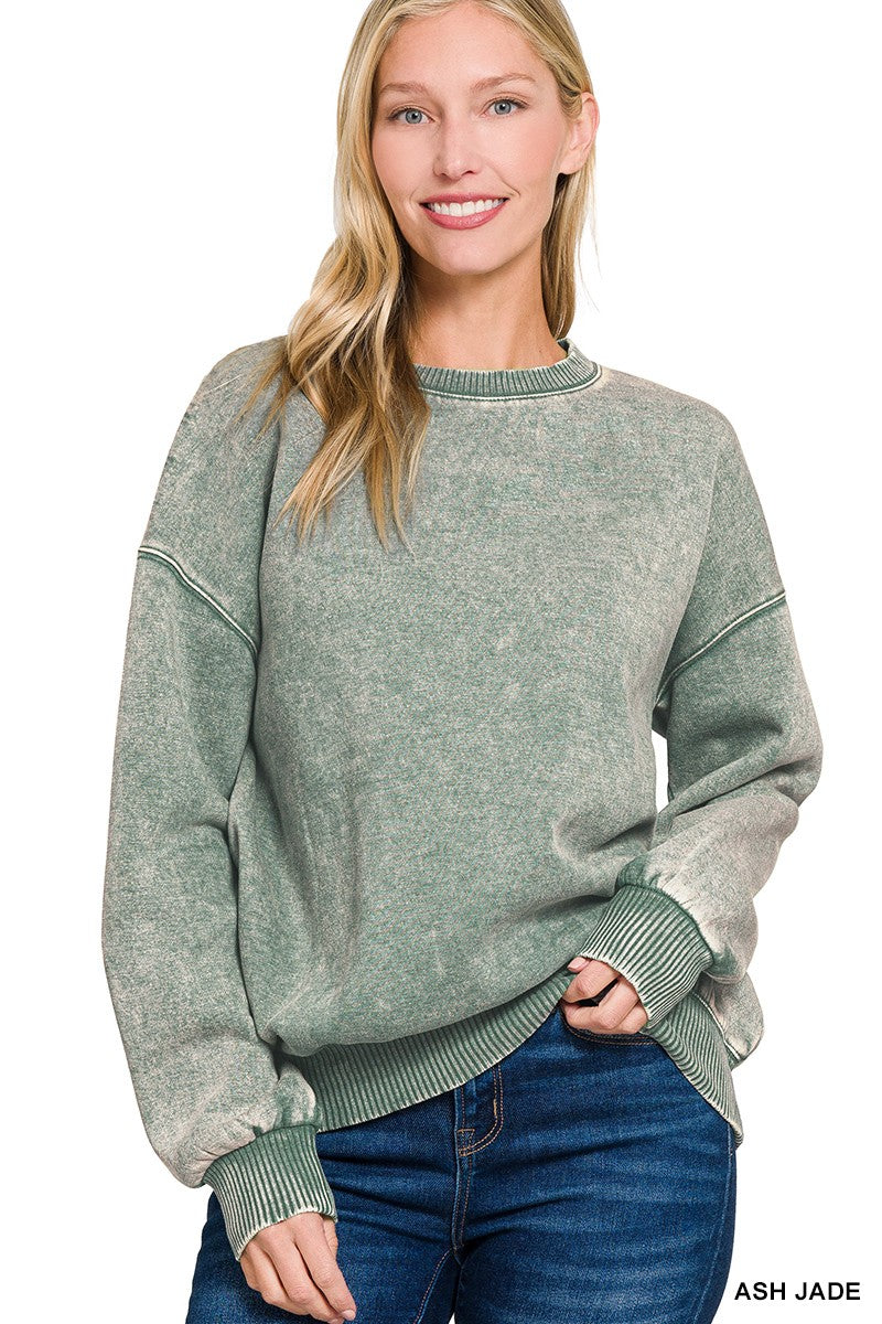 Jade Fleece Crewneck