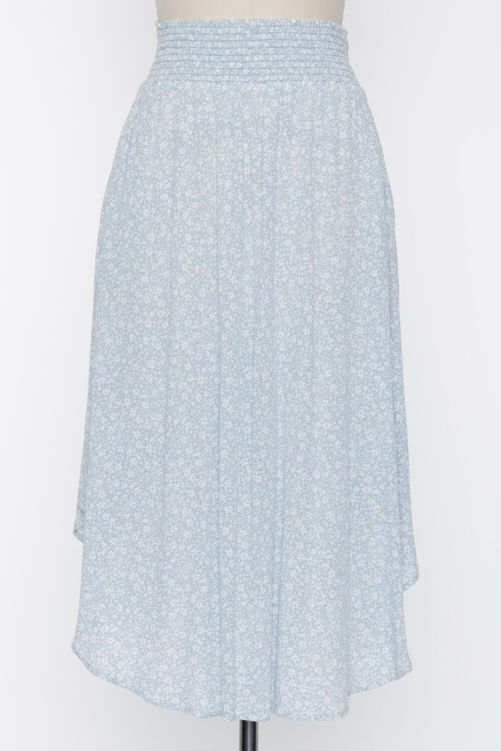 Powder Blue Floral Skirt