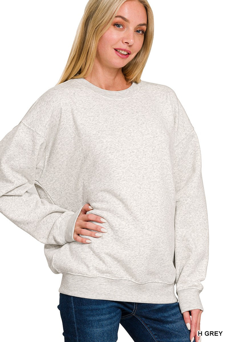 Light Grey Crew Neck Sweater