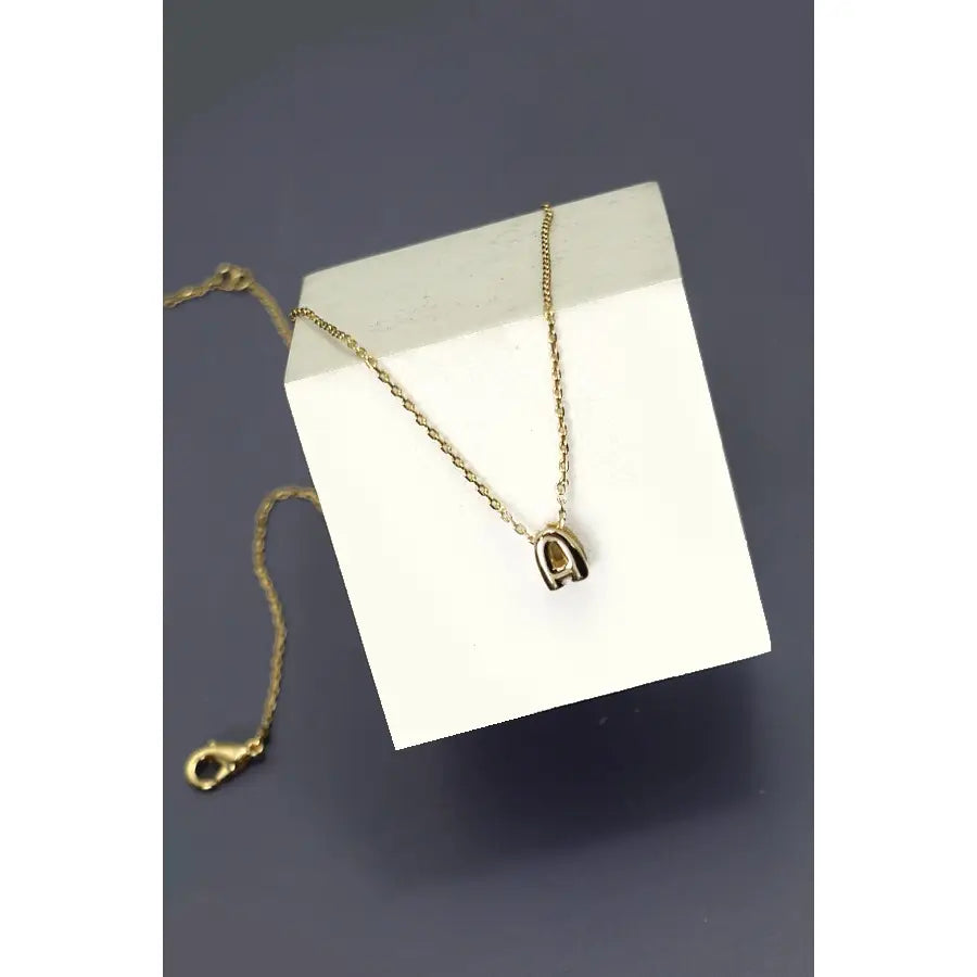 Mini Initial Bubble Necklaces