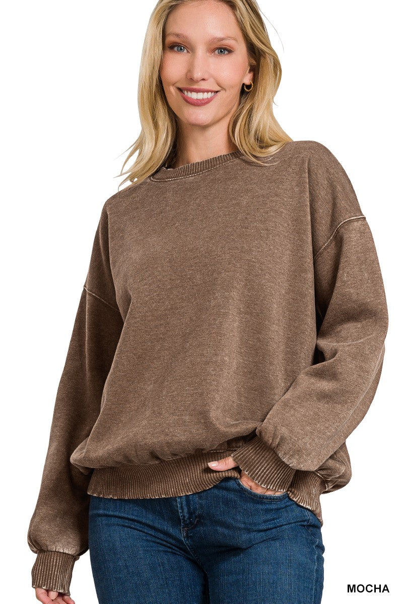 Mocha Crew Neck Sweater