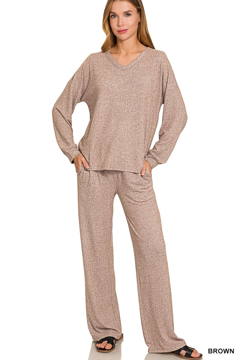 Mocha Softest Straight Leg Pants