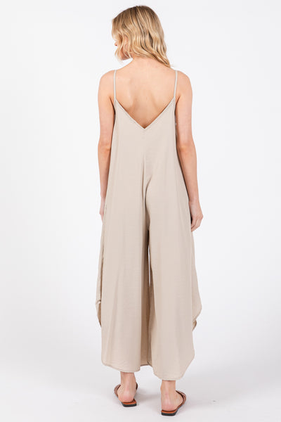 Woven One Piece Jumpsuit