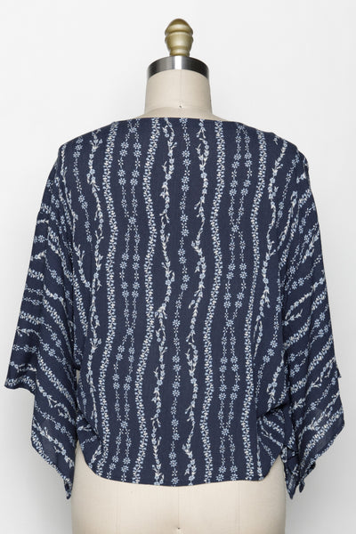 Navy Boho Kimono