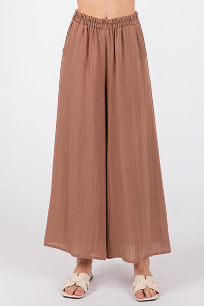 Nutmeg Woven Wide Leg Pants