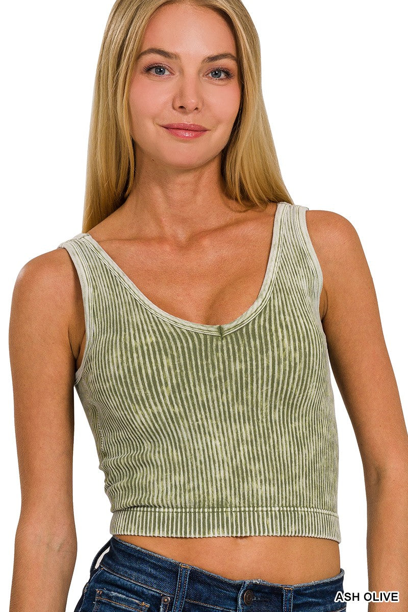 Olive Bralette Tank Top