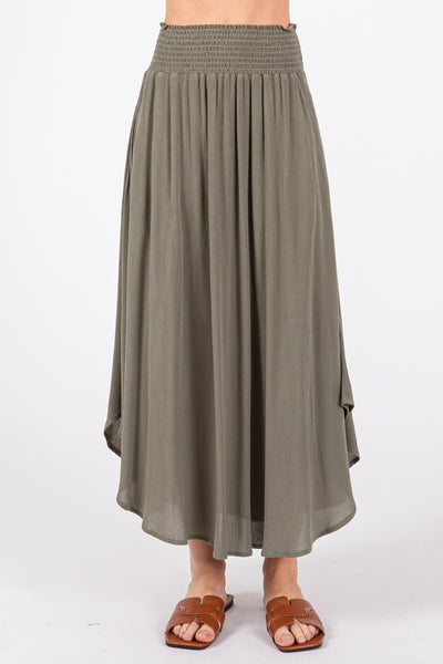 Olive Midi Skirt