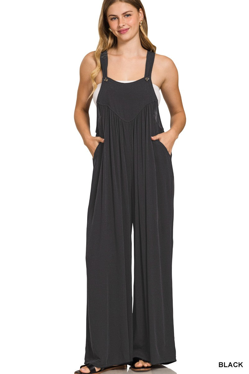 Overall Flow Black Romper