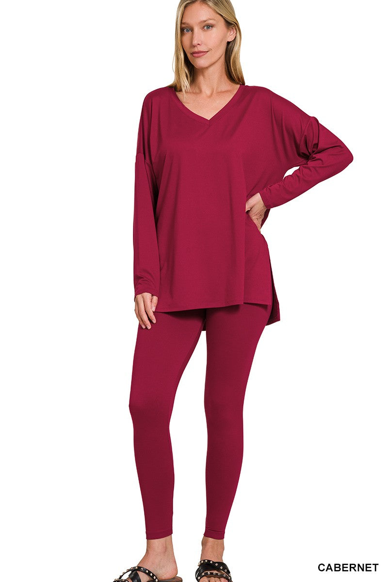 Merlot Tunic Lounge Long Sleeve