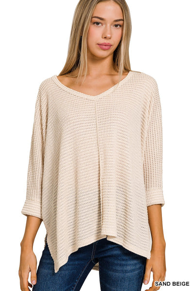 Textured Knit Casual Top