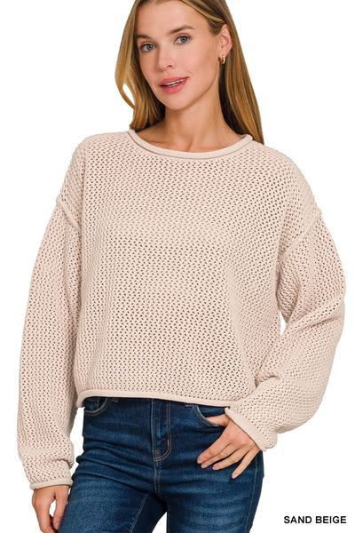 Textured Knit Sweater