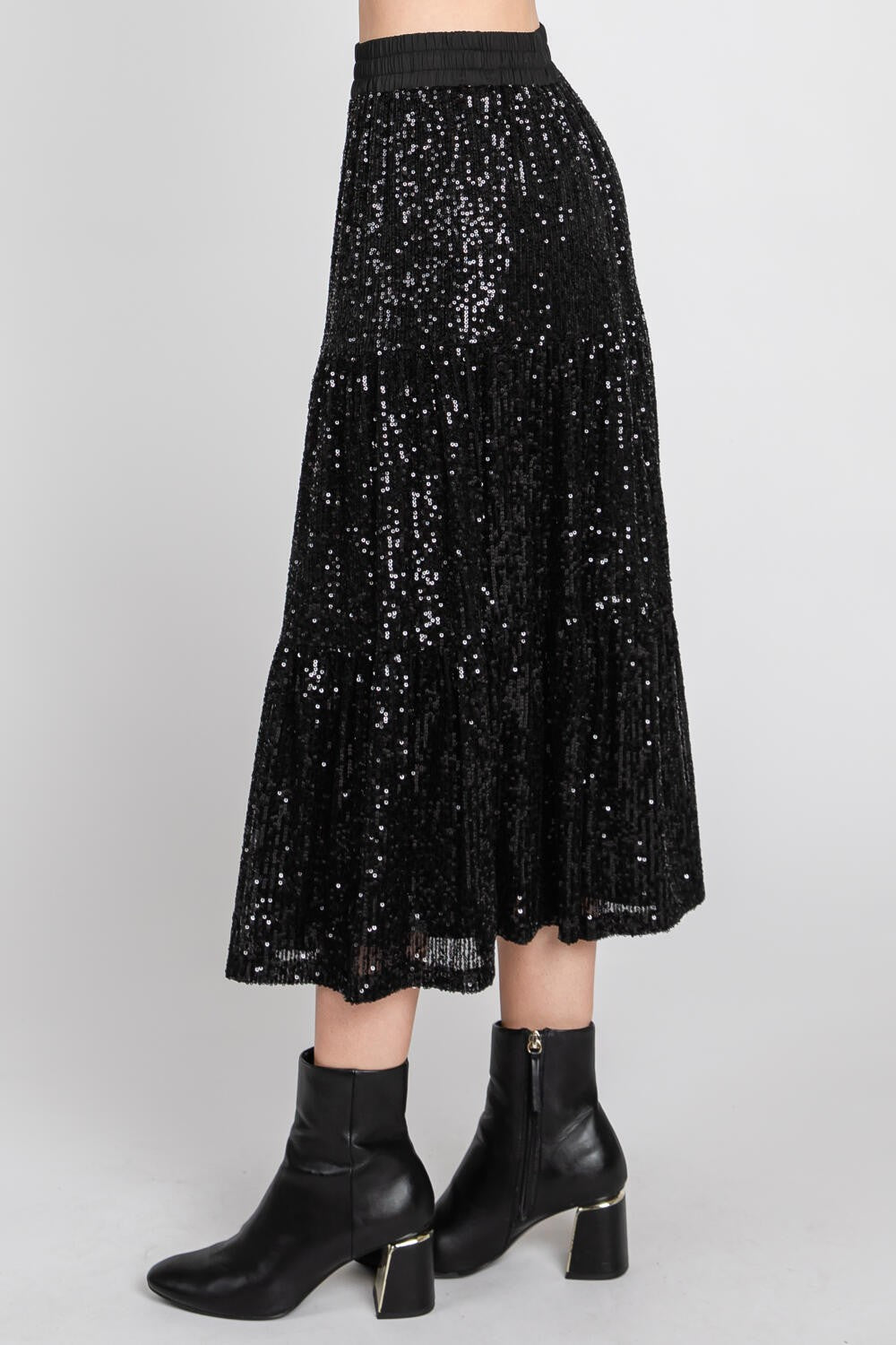 Sequin Midi Skirt