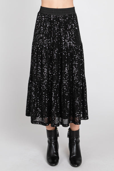 Sequin Midi Skirt