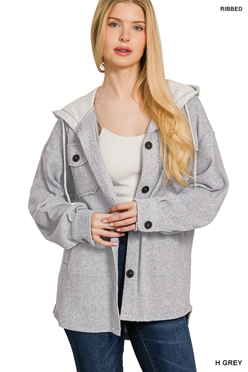 Soft Button Down Shacket
