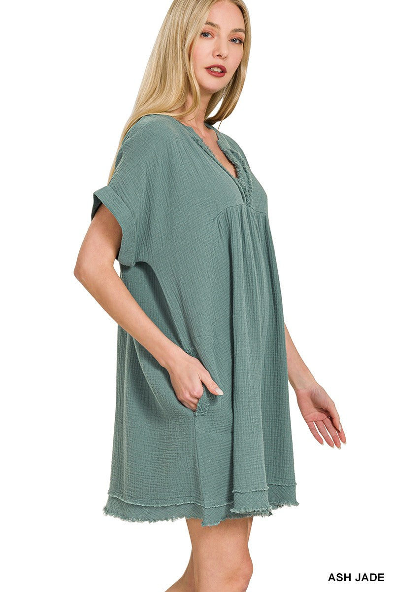 Cotton Babydoll Dress