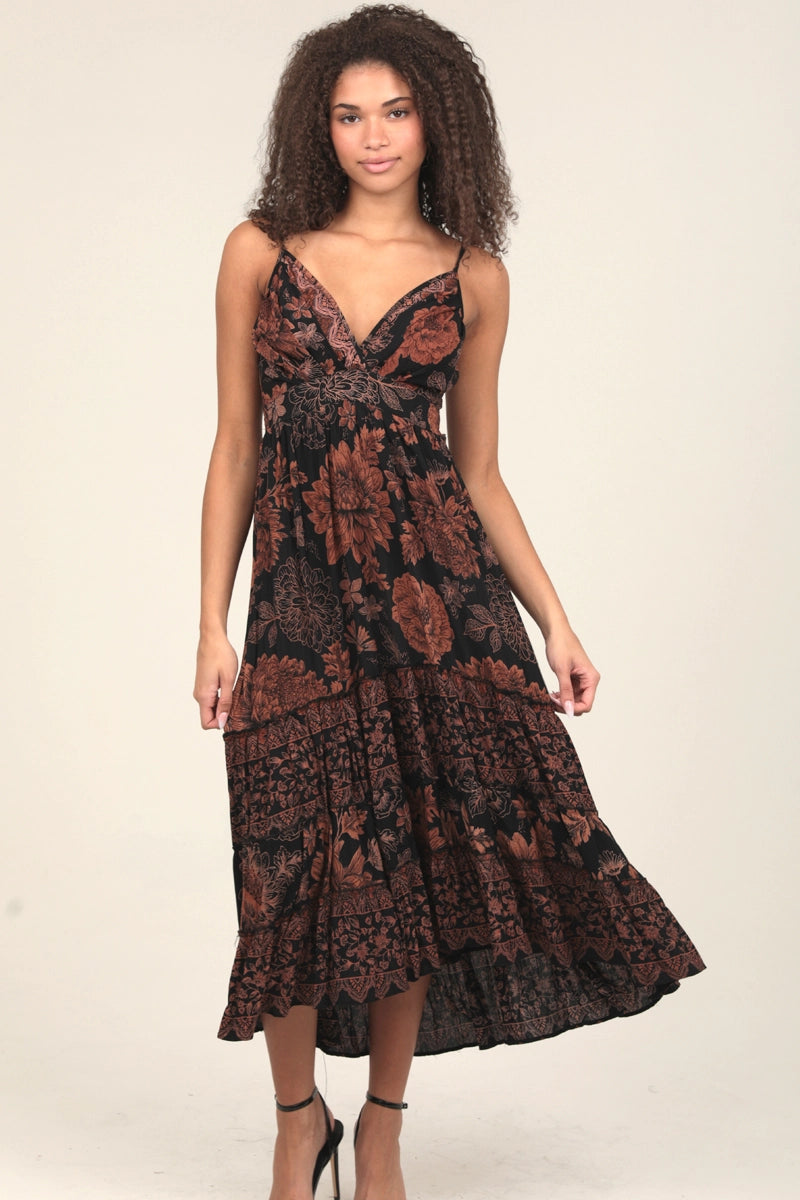 Autumn Aura Midi Dress
