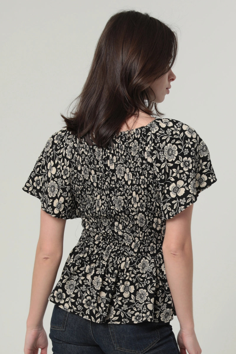 Midnight Magnolia Blouse