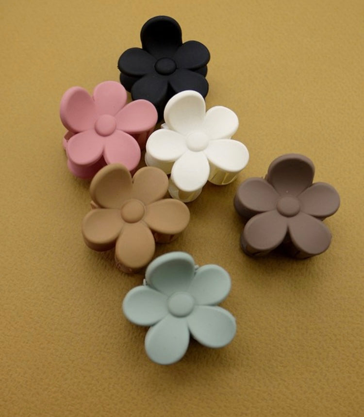 Matching Mini flower claw clip set