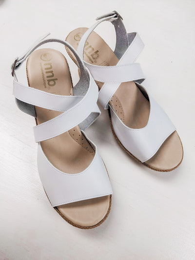 White Wedge Heel Sandals