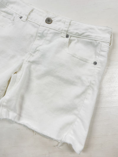 American Eagle Stretchy White Denim Shorts