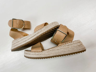 Leather Rope Buckle Sandal