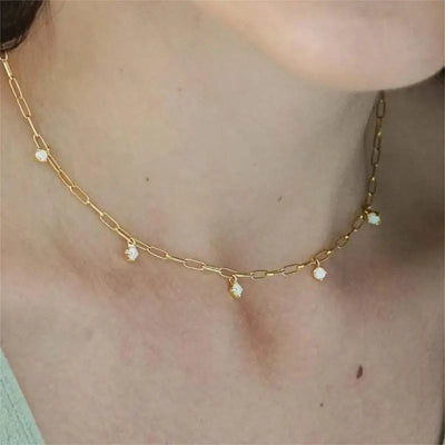 18K Stainless Steel Tarnish Free Multiple Classic Necklace