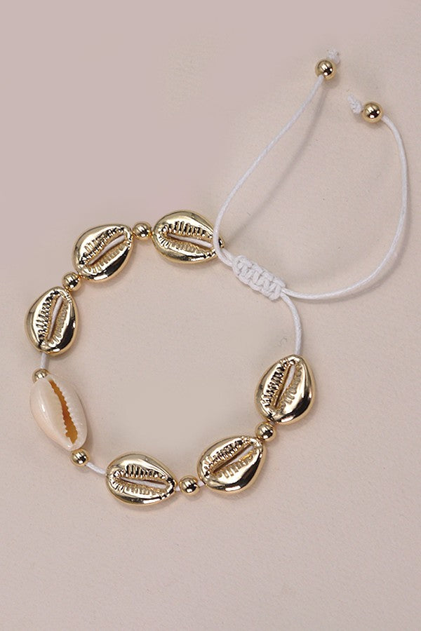 Adjustable Puka Shell Bracelet/Anklet