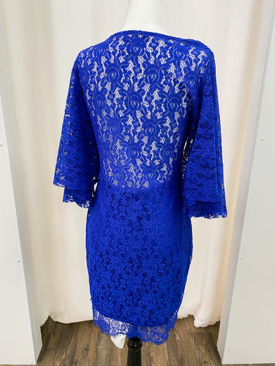 Royal Blue Lace Dress
