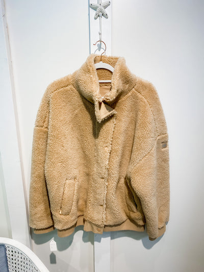 ALO Fuzzy Sherpa Varsity Jacket