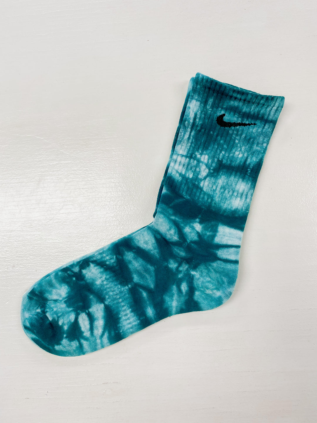 blue tie dye socks nike