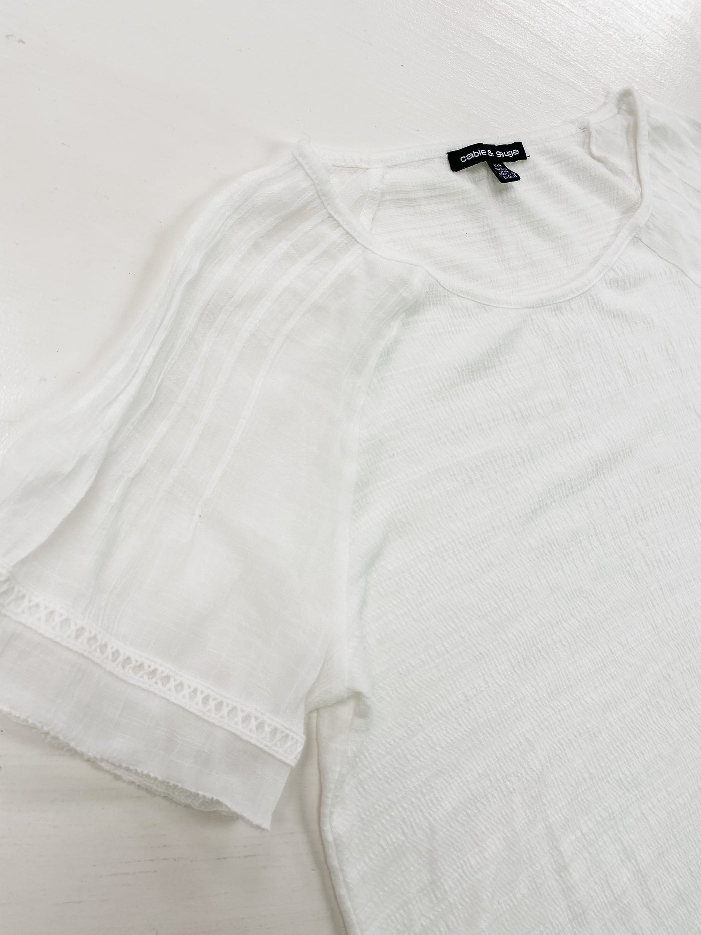 Cable & Gauge Little White Tee