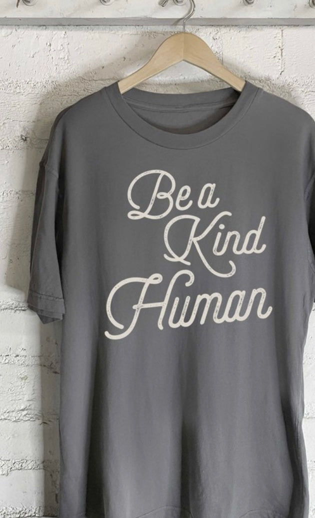 Be a Kind Human Oversized Graphic Tee